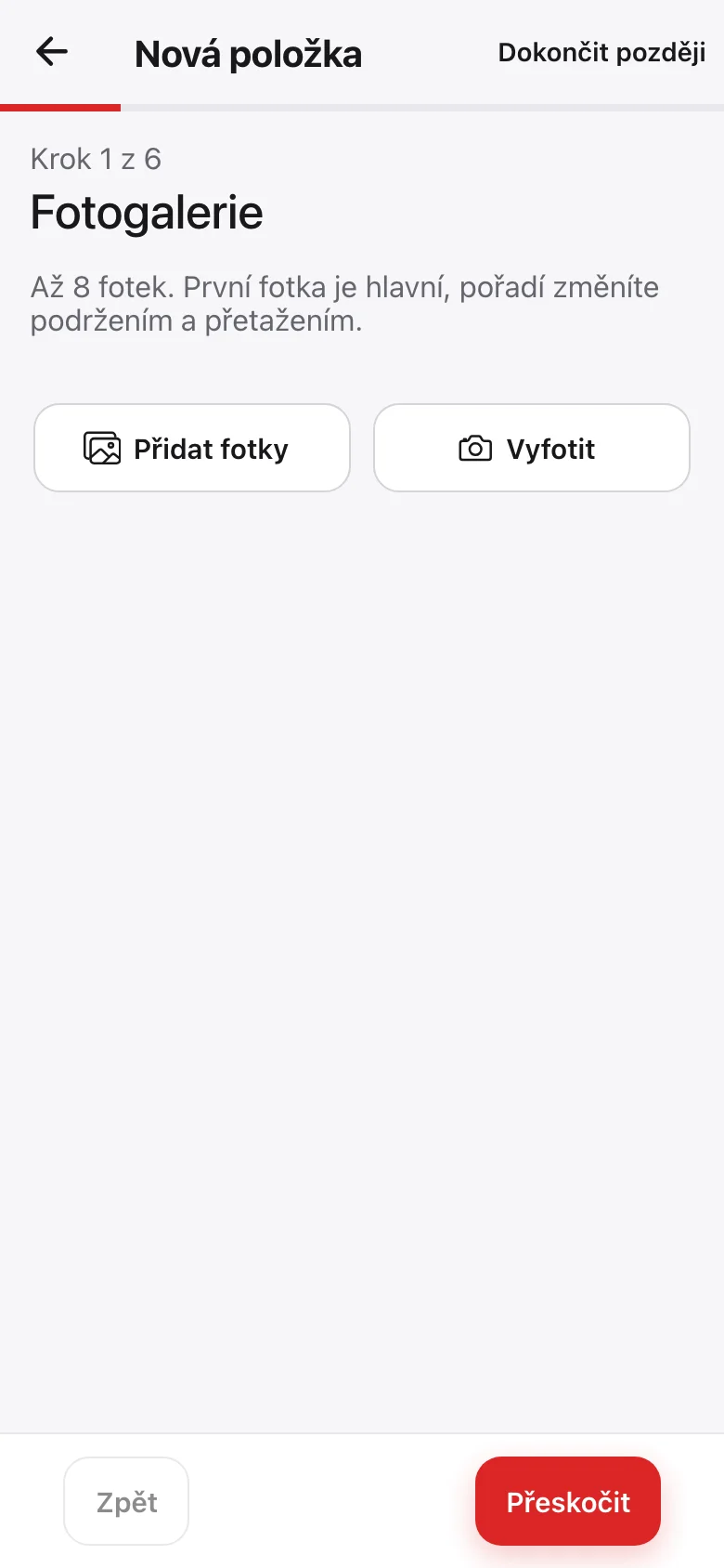 Přidání předmětu