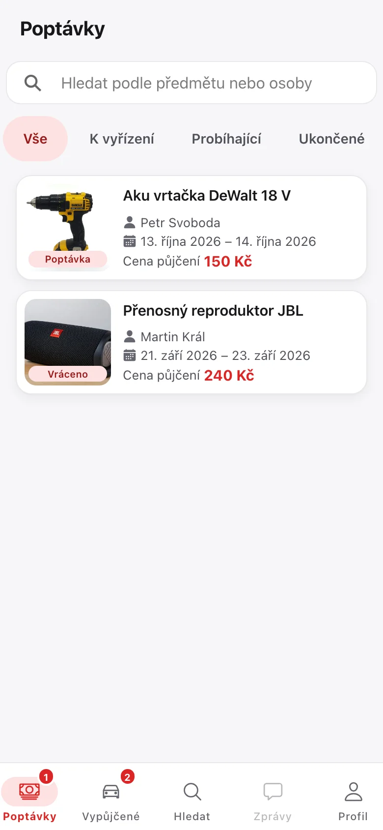 Poptávky