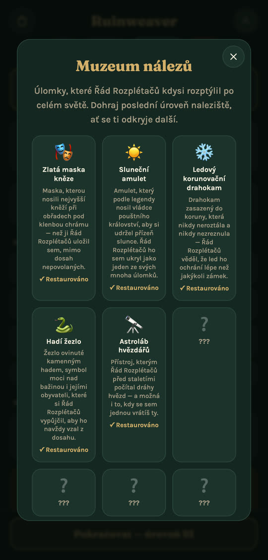 Obnova vlastního muzea